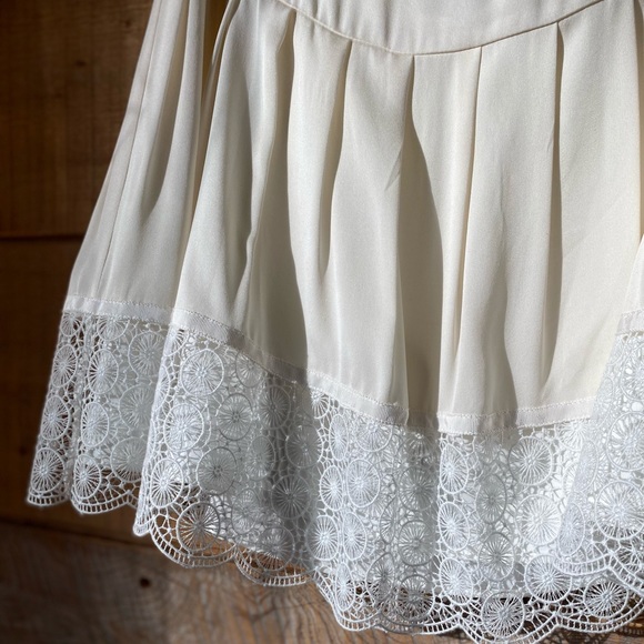 Diane Von Furstenburg Belita Silk Lace Ivory Skirt - Picture 6 of 14